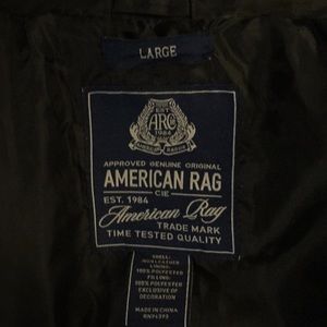 American Rag leather zip up jacket